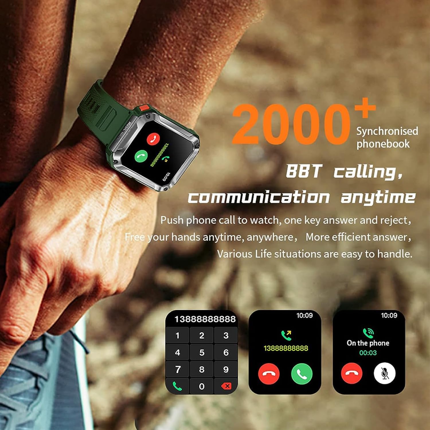 3-in-1 T93 Smart Watch with 1.96 3-in-1 T93 Smart Watch with 1.96